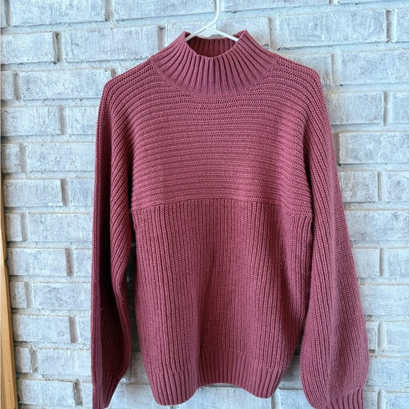 Threadbare Sweaters - Chic Ribbed Turtleneck Sweater - Rich Burgundy